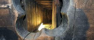 Der Bau des Tunnels zur Bank war Profiarbeit.