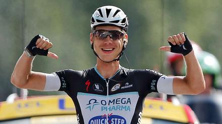 Schaut her, ich war's. Tony Martin gewinnt die neunte Etappe nach mutigem Ausreißversuch.