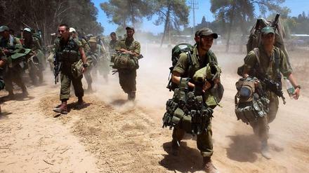 Die israelische Armee bei der Bodenoffensive im Gazastreifen.