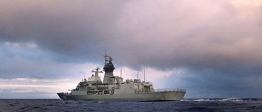Die Suche geht weiter. Australiens Marine im Indischen Ozean.