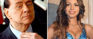 Silvio Berlusconi und "Ruby". Berlusconi wurde in zweiter Instanz freigesprochen.