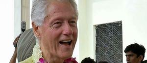 Bill Clinton, ehemaliger US-Präsident, besucht Indien.
