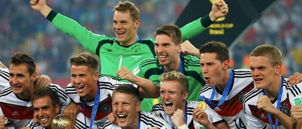 Die deutsche Mannschaft - glücklich nach dem Finalsieg