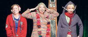 Buäh, meine Zahnspange zwickt. Melanie Haupt, Judith Jakob und Nora Boeckler (von links) sind „Proseccopack“. 