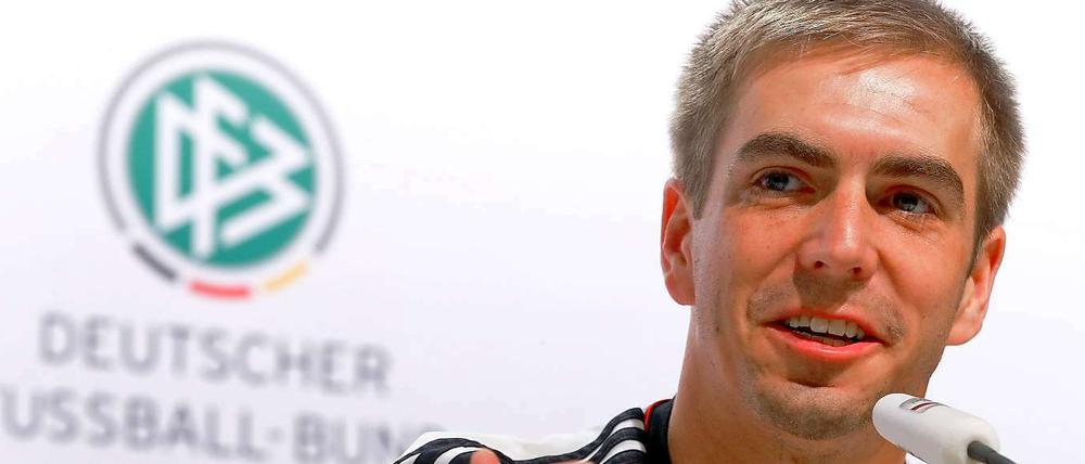 Rücktritt mit einem Lächeln. Philipp Lahm hat mit der Nationalelf alles erreicht.