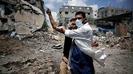 Angst und Verzweiflung: Die Menschen in Gaza fliehen vor den Angriffen der israelischen Armee.