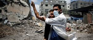 Angst und Verzweiflung: Die Menschen in Gaza fliehen vor den Angriffen der israelischen Armee.