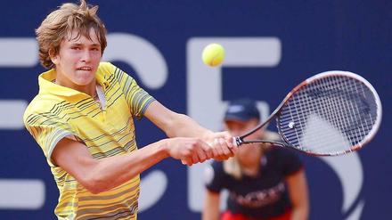 Talent von langer Hand. Alexander Zverev spielt schon vergangenes Jahr in Hamburg.