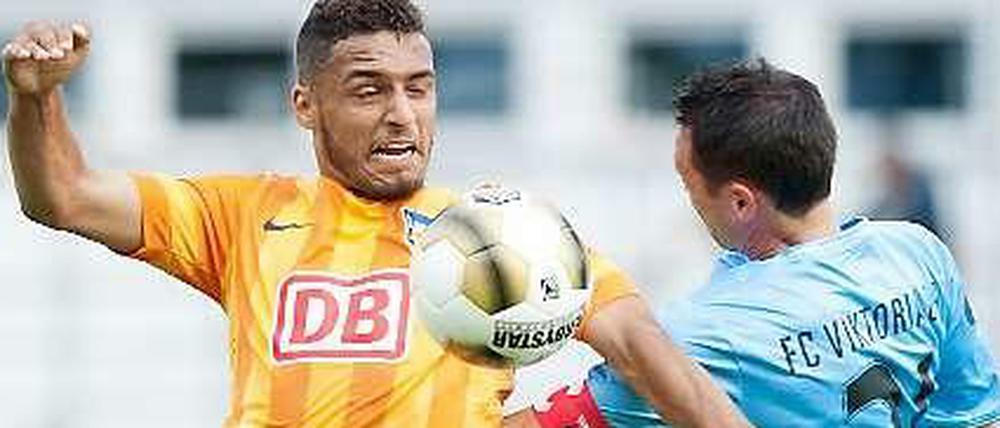 Zunächst ging es neulich für Hertha im Testspiel gegen den FC Viktoria. 