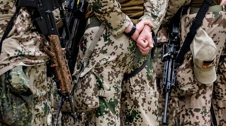 Die letzten aus Kabul ausgeflogenen Bundeswehrsoldaten kommen am 27. August 2021 in Wunsdorf an.