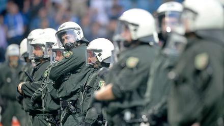 Polizisten im Einsatz.