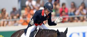 Jetzt aber mal. Charlotte Dujardin hat die Dressur-Kür beim CHIO gewonnen. 