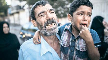 Tage der Angst. Im Gazastreifen gibt es keine Sirenen, die vor Bombenangriffen warnen, und keine Schutzräume.