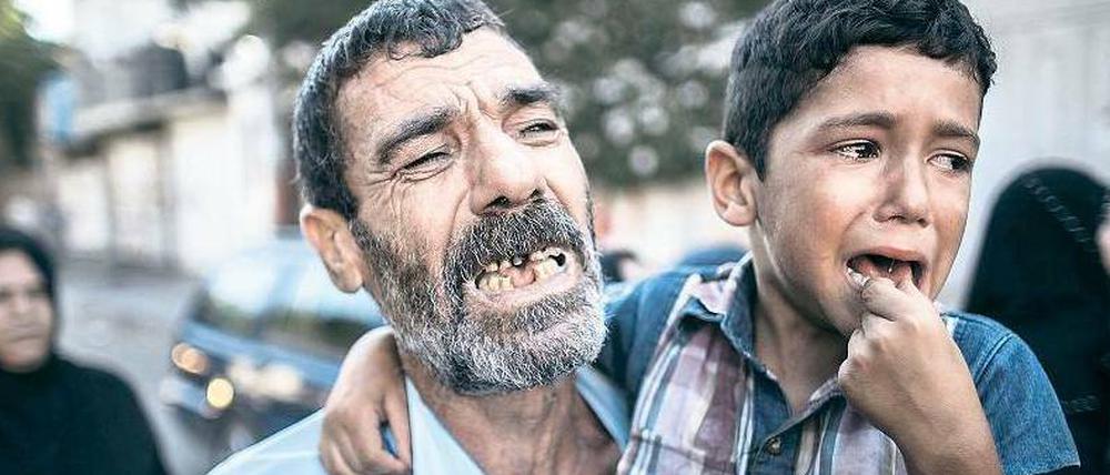 Tage der Angst. Im Gazastreifen gibt es keine Sirenen, die vor Bombenangriffen warnen, und keine Schutzräume.