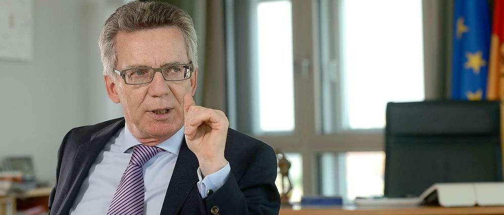 Bundesinnenminister Thomas de Maizière (CDU)