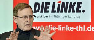 Wird er der erste Ministerpräsident der LInken? Bodo Ramelow hat bei der Landtagswahl in Thüringen in acht Wochen gute Chancen.