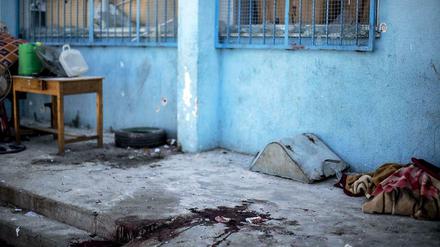 Eine von der UN geführte Schule im Gazastreifen wurde von Raketen getroffen.