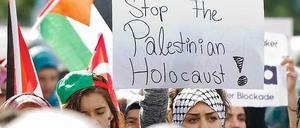 Seit Beginn der israelischen Offensive im Gazastreifen gab es in Berlin mehrere propalästinensische Demonstrationen.