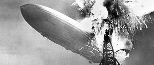 Die Explosion der "Hindenburg" am 6. Mai 1937.