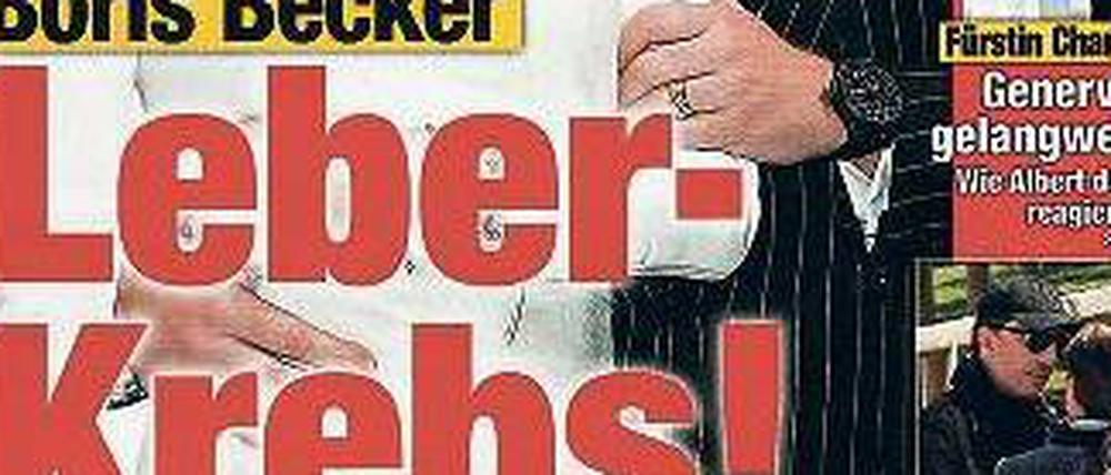"die aktuelle" sorgt sich um Boris Becker
