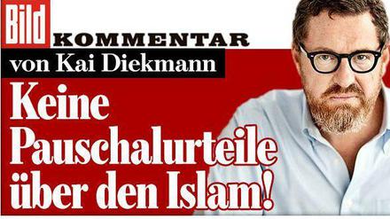 Gekontert: Bild-Chefredakteur Kai Diekmann antwortet auf den umstrittenen Kommentar seines Kollegen Nicolaus Fest.