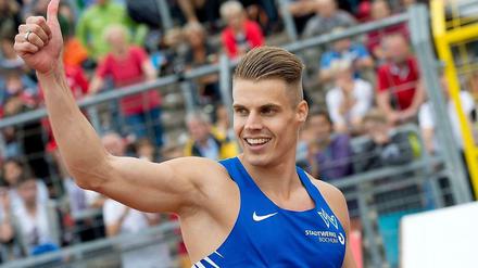 Julian Reus, neuer deutscher Rekordhalter im 100-Meter-Lauf.