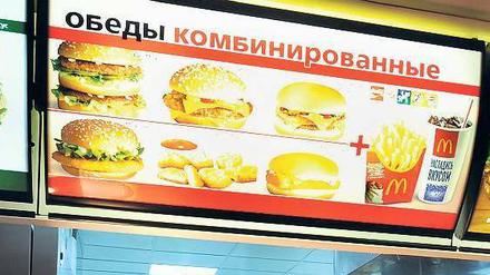 Vor dem Aus? Eine McDonalds-Filiale in Moskau.