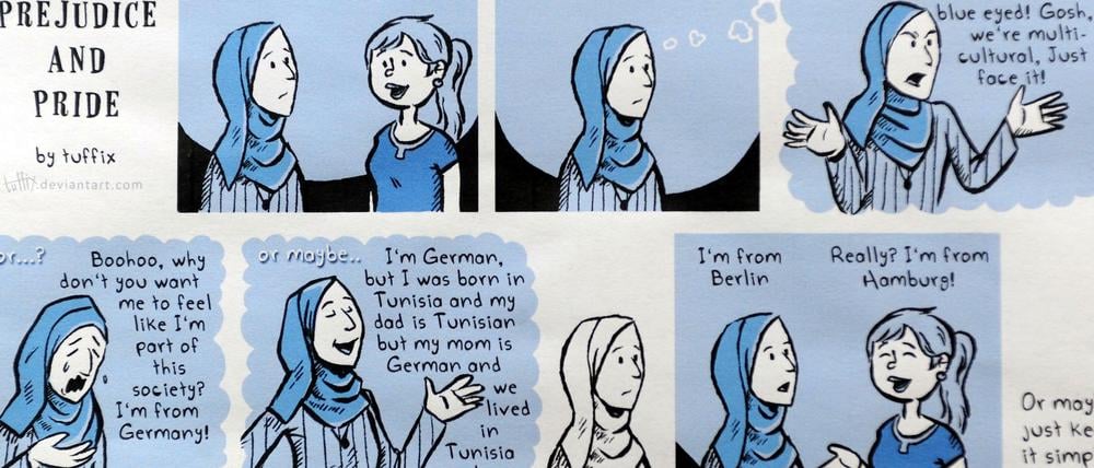 "Vorurteil und Stolz" - ein Comic der Zeichnerin Sonfeina Hamed