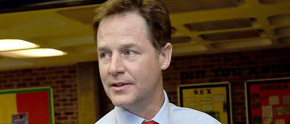 Britischer Vize-Premier Nick Clegg.