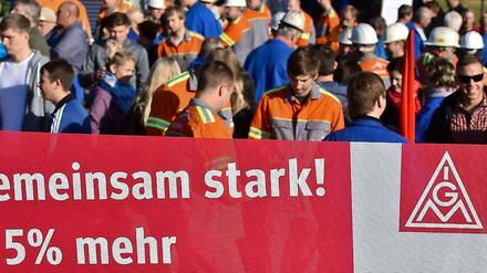 Mit dem Segen der Notenbanker: Arbeitnehmer wollen mehr Geld.