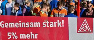 Mit dem Segen der Notenbanker: Arbeitnehmer wollen mehr Geld.