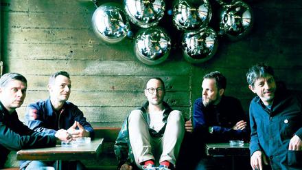 Langzeitbuddies. Bernd Kurtzke, Peter Baumann, Arnim Teutoburg-Weiß, Torsten Scholz und Thomas Götz (v.l.)