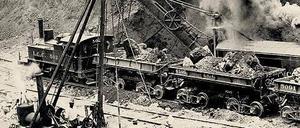 Kanalarbeiten im Jahr 1910.