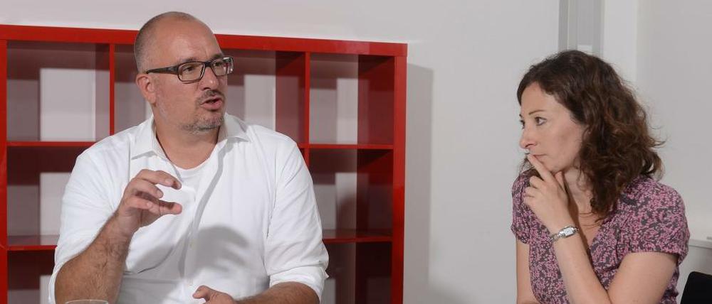Jan Stöß, 40, ist seit zwei Jahren Landeschef der SPD. Ramona Pop, 36, seit fünf Jahren Fraktionschefin von Bündnis 90/Die Grünen. Eigentlich müssten sie miteinander können, tun sie in Berlin aber nicht. Ein Streitgespräch im Tagesspiegel.