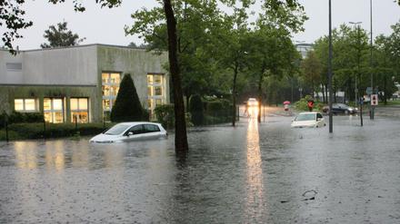 Heftige Regenfälle gingen über Münster nieder