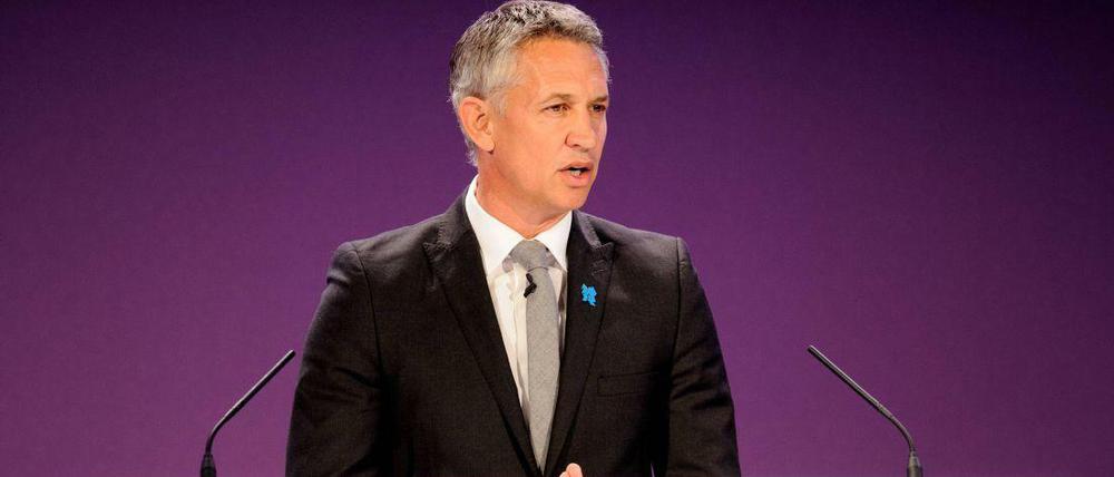 Gary Lineker (hier bei der Auslosung des Olympischen Fußballturniers 2012): "Ekelerregend"