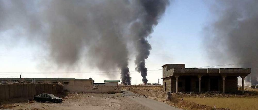 In den vergangenen Tagen hatte die Dschihadistengruppe "Islamischer Staat" mehrere Ölfelder im Norden des Irak unter ihre Kontrolle gebracht.