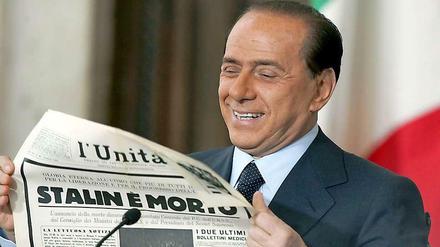 Sogar Silvio Berlusconi las die "L'Unita".