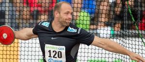 Robert Harting, 29, wurde dreimal Weltmeister und 2012 Olympiasieger im Diskuswurf. In Kienbaum bereitet er sich auf die EM Mitte August vor. 