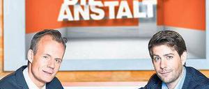 Weggedrückt. Max Uthoff (links) und Claus von Wagner von der „Anstalt“.
