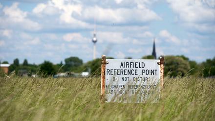 Bauen verboten: Das Feld in Blickrichtung Mitte.