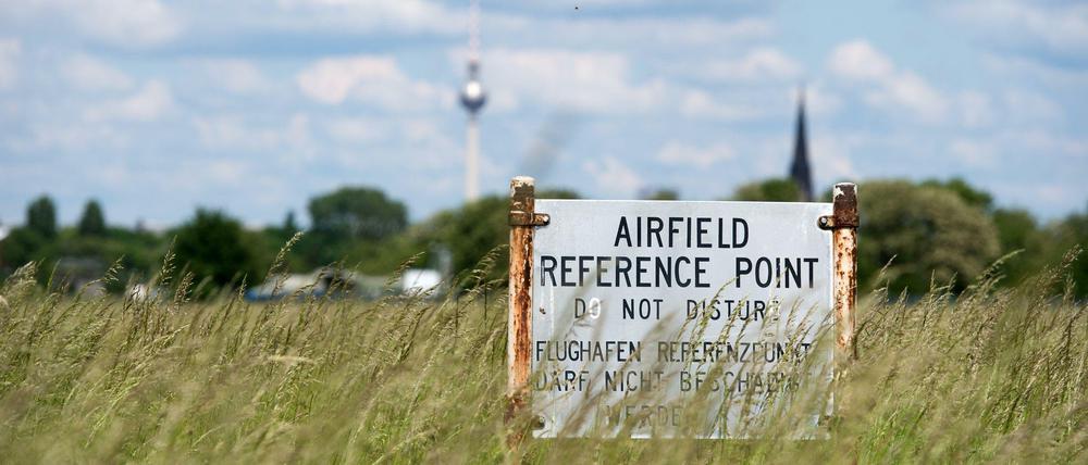 Bauen verboten: Das Feld in Blickrichtung Mitte.