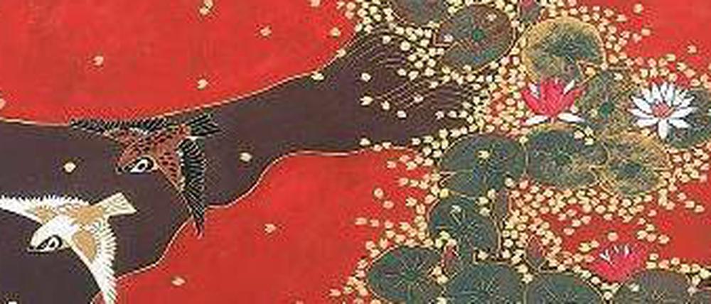 Schwimmende Schönheit. „Divertissement“ von Hiramatsu Reiji. 