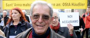 Enrico Pieri - hier Anfang 2013 in Stuttgart - verlor beim Massaker in Sant'Anna seine ganze Familie.