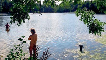 Der nackte Wahnsinn. Wo Baden nicht erlaubt ist, ist es verboten. Nur nimmt es niemand genau, so dass letztlich jeder auf eigene Gefahr badet. 