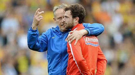 Freiburgs Trainer Christian Streich und sein Star.