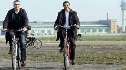 Wer sind diese Politiker? Weniger als die Hälfte der Berliner kennt den CDU-Fraktionsvorsitzenden Graf (l.) und den SPD-Fraktionschef Saleh. 