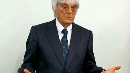 Bernie Ecclestone am Dienstag vor dem Oberlandesgericht in München. 
