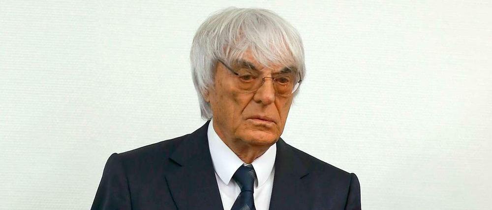 Bernie Ecclestone am Dienstag vor dem Oberlandesgericht in München. 