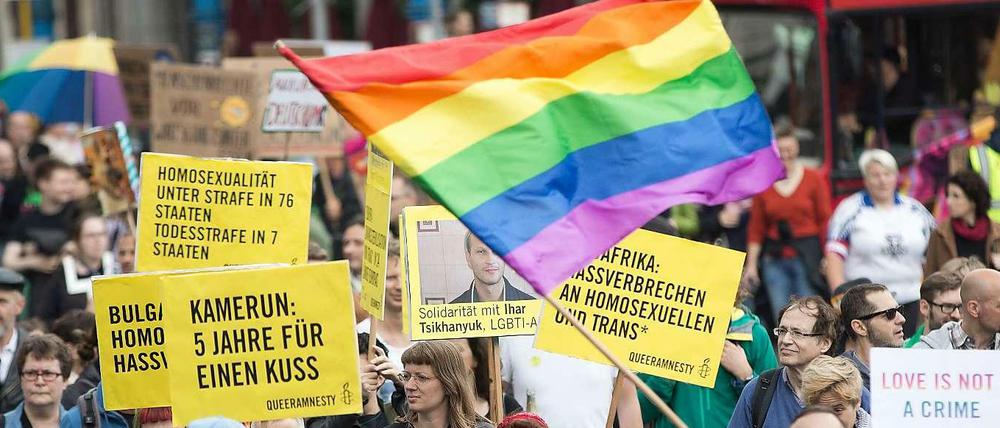 Viele Tausend Teilnehmer demonstrierten im Juni bei der Christopher-Street-Day-Parade in Berlin. 